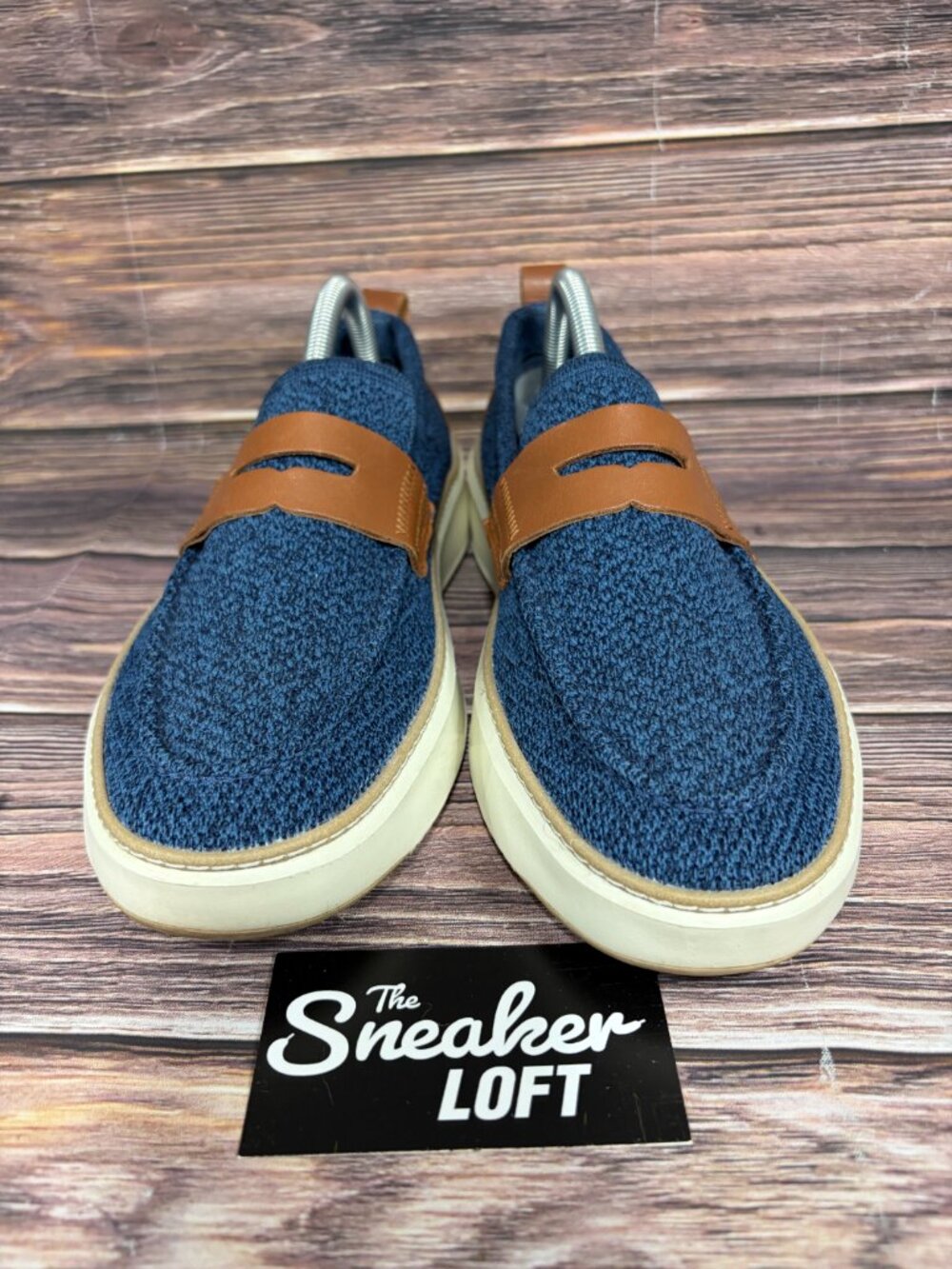 Cole Haan Men's Grandpro Topspin Stitchlite Penny Loafer Navy Blue Size 8 - Picture 2 of 8
